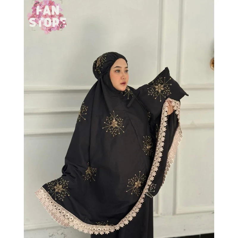 KATUN Starlight Adult Mukena Full of Premium Cotton Embroidery