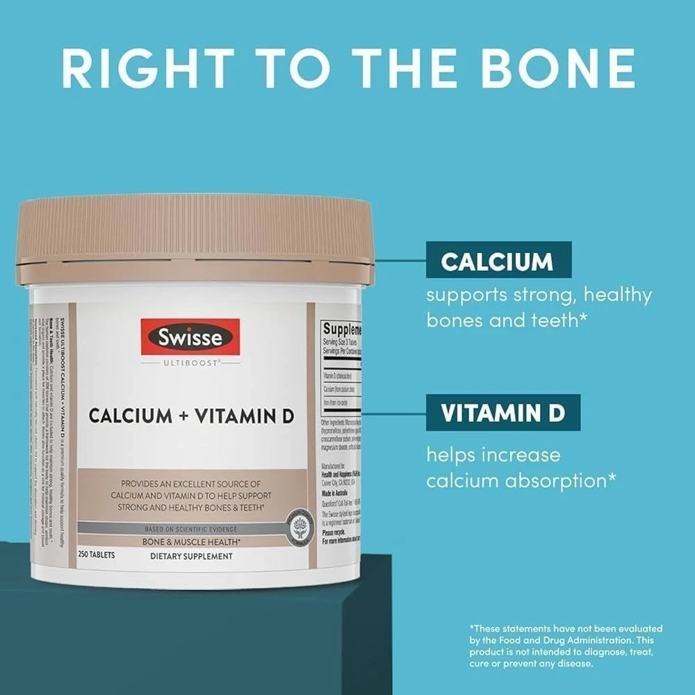 Swisse Ultiboost Calcium + Vitamin D