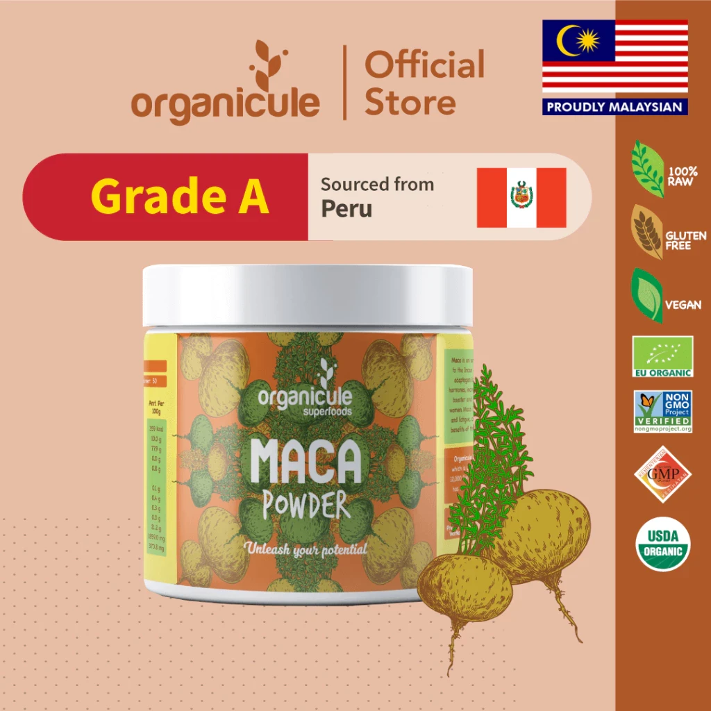 Organicule Maca Powder [250g] | Energy | Stamina & Performance | 100% Authentic | Sourced from Peru